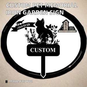 GG - Adorno Conmemorativo Personalizado para Mascotas, de Acero, Impermeable, Estilo Art Deco y Tradicional, Forma <span class=keywords><strong>Irregular</strong></span>, para Jardín, Exteriores y Cementerio - Product Image 2