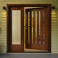 Porte d'entrée intérieure en bois, design moderne, double porte pour maison
