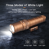 Lampe torche LED tactique 1200 lumens avec interrupteur à pression à distance laser combiné et batteries en aluminium rechargeables