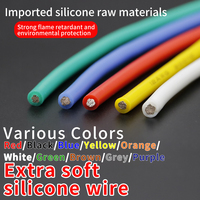 AWM 3135 3512 600V 200C Kabel Tembaga Silikon Karet Inti Tunggal Berpilin Lunak 1 2 3 4 5 AWG Kabel Listrik Produksi Pabrik