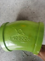 Suku Cadang Pompa Beton Schwing Elbow DN150 45 Derajat Baru untuk Bengkel Perbaikan Mesin