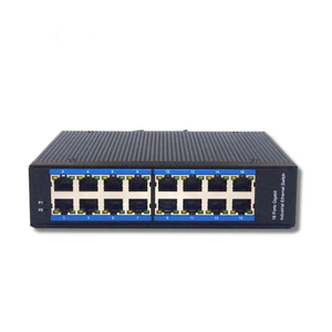 Switch PoE 48 ports, Switch PoE 24 ports, Rail DIN, Grade industriel, Switch réseau Ethernet Gigabit 16 ports - Product Image 1