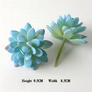 Venta de Macetas de Plástico Azules Poco Profundas para Plantas Suculentas Artificiales, Suculentas Artificiales al por Mayor - Product Image 2