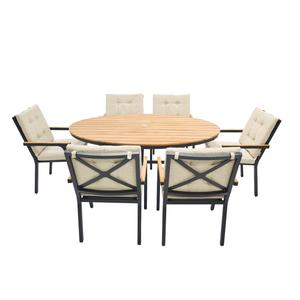 Juego de jardín de aluminio de estilo tradicional Yoho, sofá de Metal para Patio y muebles de exterior para uso en patio y parque - Product Image 1