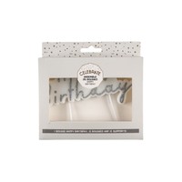 Cake Topper Geburtstags dekoration Party liefert mehrfarbige Geburtstags kerzen Set mit Happy Birthday Letter Candles