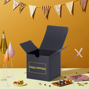 Cartelle eleganti in lamina d'oro UV di lusso nero per decorazioni per feste proposte di matrimonio uso cosmetico-per biscotti di pane vetro candela - Product Image 3