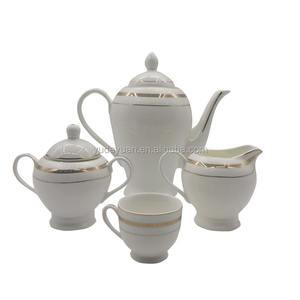 Service à café <span class=keywords><strong>et</strong></span> à thé en porcelaine fine en céramique New Bone 24 pièces, <span class=keywords><strong>la</strong></span> <span class=keywords><strong>Belle</strong></span> <span class=keywords><strong>et</strong></span> <span class=keywords><strong>la</strong></span> Bête, style arabe - Product Image 2