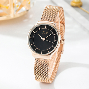 Montre à quartz élégante et simple pour femme, bracelet en maille ultra fin - Product Image 5