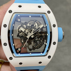 Reloj Mecánico de Lujo para Hombre, Esqueleto, Caja de Titanio y Cerámica ATZ, Estilo Deportivo, Esfera Transparente, Movimiento Automático - Product Image 4