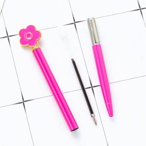 Bolígrafo Metálico Multicolor de 1.0 mm con Mecanismo de Giro, Diseño Floral, para Estudiantes, Regalo Promocional, Personalizable con Logotipo - Product Image 4