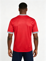 Jersey Sepak Bola Norwegia Custom Sublimasi Cetak Penuh Nomor ETF Logo Kaos Sepak Bola 100% Poliester Cepat Kering Kaos Olahraga