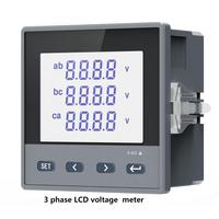 Medidor de Energía Multifunción GEYA GY500-3E4Y CA 220V con RS485, Pantalla LCD Trifásica de 96*96mm, Fabricante OEM