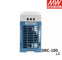 Chargeur de batterie industriel Mean Well 100W avec fonction UPS (DRC-100A/DRC-100B) Entrée 90-264VAC, efficacité 89%, sortie 13.8V/27.6V