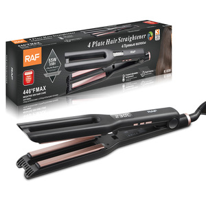 Professional Hair Straightener Electric Flat Iron PTC Heater Temperature Display French Portable for Household Hotel RV Use - Product Image 6