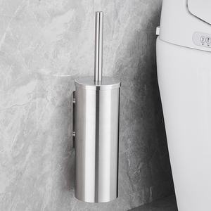 独立式玫瑰金枪灰色定制新款可拆卸支架浴室马桶刷和支架套装不锈钢 - Product Image 5