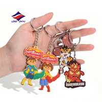 Longzhiyu 20 Tahun Pengalaman Pabrik, Harga Grosir, Gantungan Kunci Karakter 2D IP, Logo Kustom, Karet Lunak PVC, Gantungan Kunci Anime