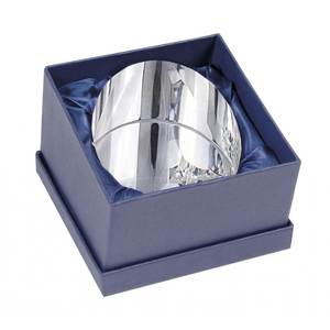 Prensapapeles de Cristal Blanco D80xH55mm, Accesorio de Escritorio de Vidrio Transparente - Product Image 3