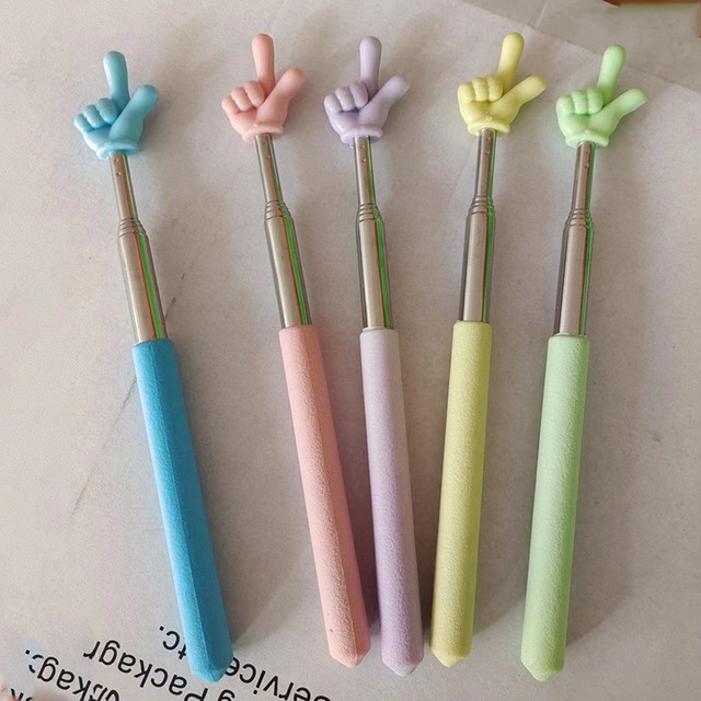 Telescopic Ecofriendly Plastic Children Educational Toys Playing Reading Stick Small Hand Teaching Baton Pointer Finger