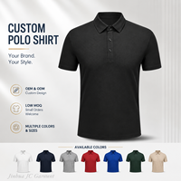 Polo personnalisé avec logo pour homme, en coton piqué noir, fabricant OEM ODM, plusieurs couleurs, faible MOQ, uniforme d'entreprise, t-shirt de golf