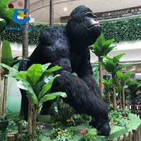 JN-Z23JL13 2023 Modèles de gorilles animaux géants étonnants, le gorille animatronique le plus réaliste à vendre