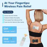 Appareil de thérapie TENS sans fil intelligent à double unité avec télécommande pour soulager les douleurs corporelles et favoriser la récupération musculaire