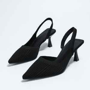 Wholesale 2026 new summer fashion women's ankle-high <b>platform</b> sandals <b>with</b> pointed toes and side perforated breathable fabric - Product Image 1
