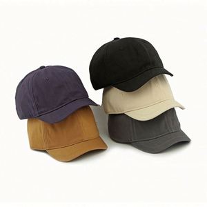 3cm Short Brim Summer Sun Hat for Men Women Soft Top Outdoor <b>Sunscreen</b> Trendy Simple Baseball Cap Portable Silk Screen - Product Image 3