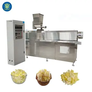 full automatic golgappa snacks making extruder pani puri pellet fryums food 2d 3d multigrain snack machine