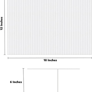 Panneaux publicitaires extérieurs imperméables personnalisés double face pour l'immobilier, en plastique PP découpé sur mesure, avec piquet en H - Product Image 3