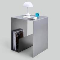 Table basse de salon en acier inoxydable, style moderne et minimaliste, meuble créatif pour la maison, armoire de canapé, petit appartement