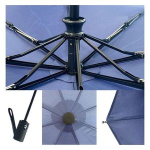 Parapluie publicitaire personnalisé à 8 baleines, anti-UV, entièrement automatique, pliable en 3 sections, grand format - Product Image 6