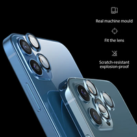Pelindung Lensa Kamera HD Kaca Tempered untuk iPhone 16 15 14 Plus Film Pelindung Lensa Transparan 13 12 Mini 11 Pro Max