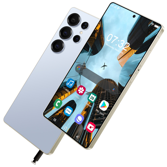 New S25 Ultra 5G Smartphone Global Version 7" 4K 144Hz 108MP Rear Camera Deca Core CPU Dual Sim High Quality CDMA Mobile Phone