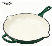 Peralatan Masak Besi Cor Turquoise Cast Iron Cookware Setenamel 7 Buah untuk Rumah Restoran Katering Aman untuk Oven