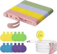 Cordon universel réutilisable en silicone pour téléphone, attache-câble, attache, boucle, organisateur de câble, appareils électroménagers, stockage de fil