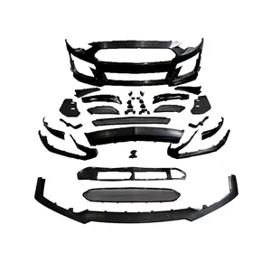 福特野马2018-2023新设计玻璃钢前车保险杠发动机罩原始车身套件