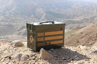 Venta caliente caja de bala de metal sellada caja a prueba de explosiones caja de bala