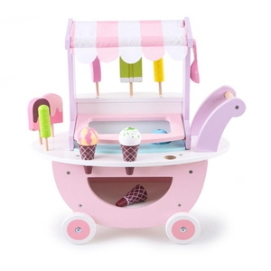 Développement des enfants <span class=keywords><strong>jouet</strong></span> en bois jouets de cuisine rose simulation crème glacée chariot de <span class=keywords><strong>supermarché</strong></span> - Product Image 4