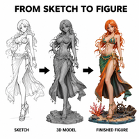 Figuras de Personajes de Anime Femeninos en PVC Vinilo 3D, Diseño Personalizado, Fabricante de Figuras de Acción Coleccionables OEM