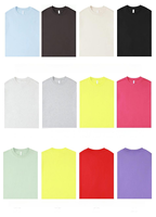 T-shirts en gros épais 100% coton peigné 240 g/m² coupe oversize vierge unisexe streetwear manches courtes logo personnalisé OEM