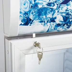 Refrigerador de puerta de vidrio vertical, refrigerador de exhibición comercial para bebidas