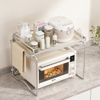 Organisateur de cuisine Étagère détachable pour four à micro-ondes Étagère de cuisine Organisateur d'étagère blanc