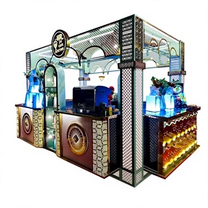 Mostrador de Cafetería ArcVanta Pavilion |   Estación de Servicio de Bebidas y Catering Modular Ornamentada de Acero Inoxidable para Uso en Interiores/Exteriores - Product Image 1