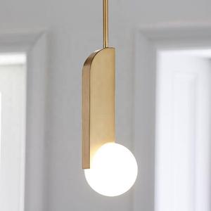 Mới Đổi Mới Thủy Tinh Hiện Đại Bắc Âu Đèn Chùm Vàng Mặt Dây Chuyền Đèn Cạnh Giường Treo Đèn Chiếu Sáng Đèn Chùm Cho Phòng Ngủ <span class=keywords><strong>2025</strong></span> - Product Image 1