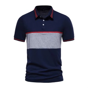 เสื้อโปโลผู้ชายผ้าโพลีเอสเตอร์ผสมคอตตอน ระบายอากาศได้ดี ออกแบบเองได้สำหรับฤดูร้อน ทรงพอดีตัว - Product Image 4