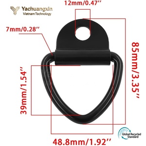 Yachuangxin Flat Iron Connector <b>Bracket</b> <b>Black</b> Matte Finish 90 Degree Home Installation Hardware - Product Image 1