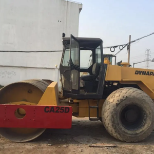Rodillo de neumático DYNAPAC CA25D de segunda mano, motor de gasolina/eléctrico/diésel, rodamiento de bomba de tambor único de 97KW de potencia incluido, buen funcionamiento - Product Image 2