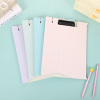 Carpeta con Clip Resistente Color Morandi A4, Multifuncional para Estudiantes, Almacenamiento de Pruebas, Bloc de Notas de Alta Calidad, Modelo 0914-5