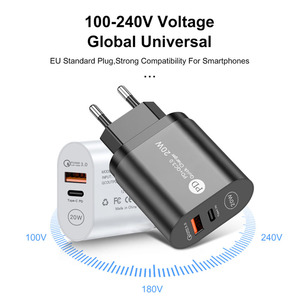Cargadores USB C de 20 W, Baterías y Fuentes de Alimentación para <span class=keywords><strong>iPhone</strong></span> 13 <span class=keywords><strong>12</strong></span> <span class=keywords><strong>Pro</strong></span> Tipo C 3.0 PD, <span class=keywords><strong>Carga</strong></span> Rápida para Teléfono Xiaomi, Cargador Rápido - Product Image 6