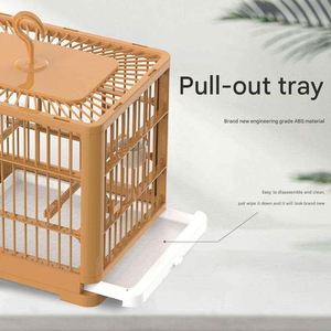 Cage à oiseaux rectangulaire pliable en ABS de haute qualité, durable, légère, ventilée, design portable, écologique - Product Image 5
